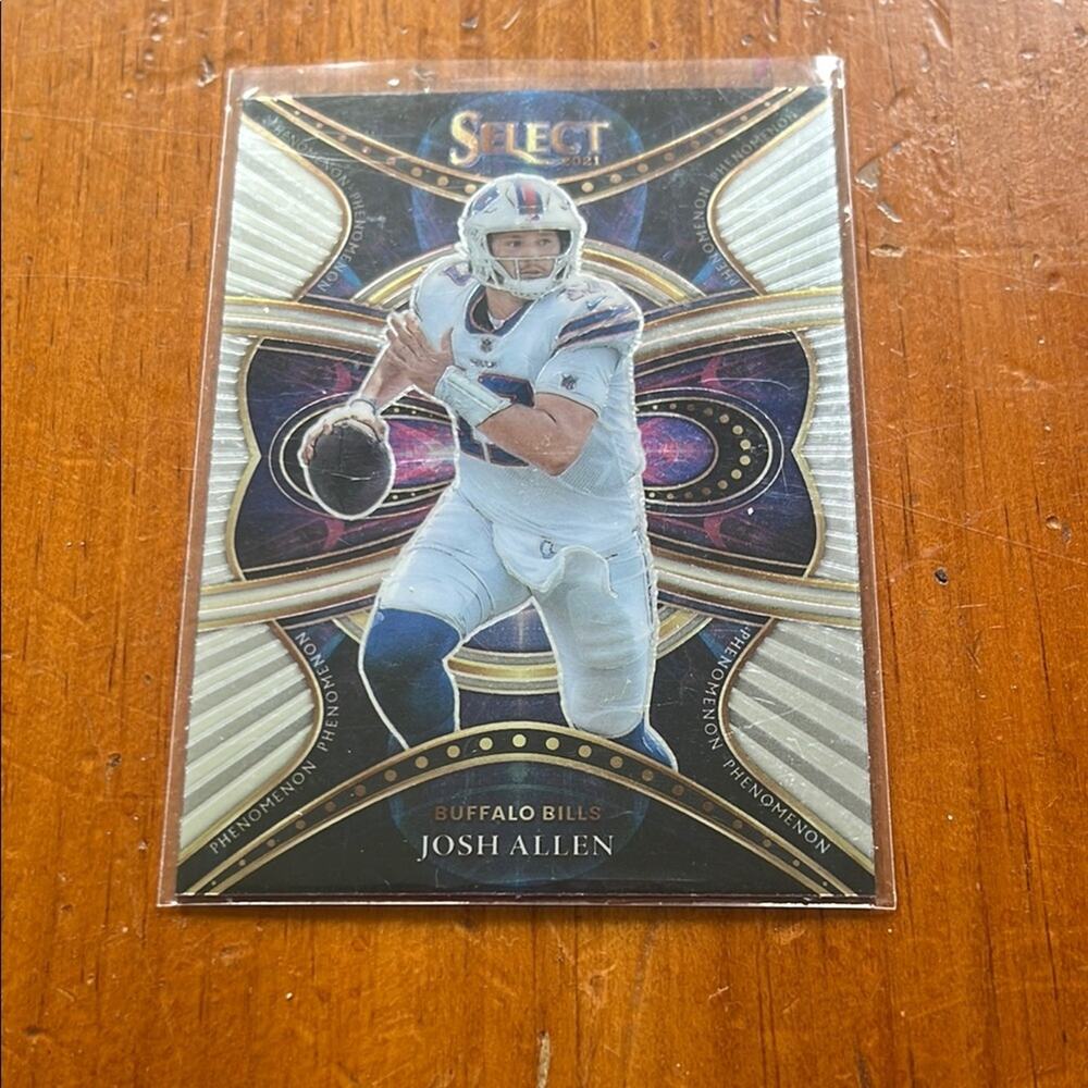 2021 Panini Select Football Josh Allen Phenomenon Silver Prizm
